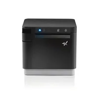 Star Micronics MCP31CI BK E+U, mPOS Receipt Printer - 400mm/s Direct Thermal, 58/80mm paper width, USB-C with Power Delivery for iOS / Android / Windows, Ethernet LAN, USB-A peripheral hub, CloudPRNT Next, Black Case, EU UK, 24VDC PS included