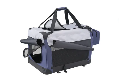 Nobby Tasche Traveller Plus L Blau / Grau, 82 x 59 x 59 cm - Breite: 82 cm - Höhe: 59 cm - Tiefe: 59 cm - Detailfarbe: Grau - Blau - Produkttyp: Tasche - Transportbox - Tierart: Katze - Hund