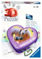 Ravensburger 3D Puzzle Herzschatulle Pferde - Motiv: Tiere - Altersempfehlung ab: 8 Jahren - Tiefe: 4 cm - Breite: 11.2 cm - Effekte: 3D-Effekt - Anzahl Teile: 54 Teile
