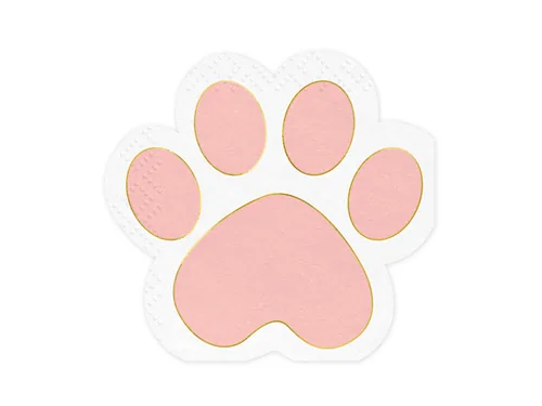 Partydeco Papierservietten Pfoten, 15.5 x 14.5 cm, 12 Stück - Material: Papier - Grösse: Spezialgrösse - Eigenschaften: Keine Eigenschaft - Anzahl Lagen: 3 - Motiv: Pfote - Produkttyp: Papierservietten