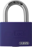 Abus Vorhängeschloss T65AL/40 Lila Aluminium - Schlossart: Schlüssel - Set: Nein - Aussenanwendung: Ja