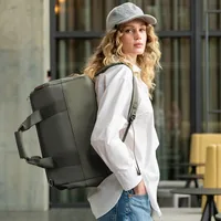 Reisenthel Duffle Bag allrounder M duffel Mix Moss - Breite: 45 cm - Höhe: 33 cm - Tiefe: 30 cm - Volumen: 23 l - Farbe: Dunkelgrün - Material: Recycled Polyester