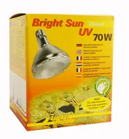 Lucky Reptile Terrarienlampe Bright Sun UV Desert 70 W - Lampensockel: E27 - Lichtfarbe: Tageslichtweiss (Kaltweiss) - Gesamtleistung: 70 W - Lampentyp: UV-Lampe - Benötigt Vorschaltgerät: Nein - UV-Strahlung: UVA - UVB