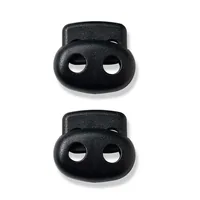 Prym Kordelstopper 2-Loch Schwarz - Verpackungseinheit: 2 Stück - Detailfarbe: Schwarz - Produkttyp: Kordelstopper