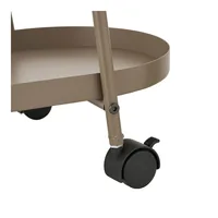 House Nordic Servierwagen Empoli 60 x 27.5 x 64 cm, Braun - Tiefe: 60 cm - Breite: 27.5 cm - Höhe: 64 cm - Detailmaterial: Stahl - Grundmaterial: Metall