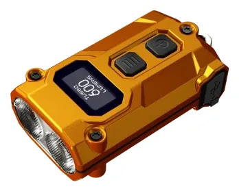Nitecore Taschenlampe TINI3 600 lm, Orange - Einsatzbereich: Outdoor & Camping - Betriebsart: Akkubetrieb - Leuchtmittel: LED - Wasserfest: Ja - Leuchtweite: 90 m - Max. Laufzeit: 85 h
