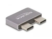 Delock USB-Adapter 40 Gbps USB-C Stecker - USB-C Buchse - USB Standard: Thunderbolt 4 (40 Gbps) - Winkelstecker: Nein - Steckertyp Seite B: USB-C Buchse - Besondere Eigenschaften: Portblocker - Steckertyp Seite A: USB-C Stecker