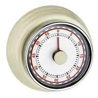 TFA Dostmann Küchentimer Beige - Funktionen: Countdowntimer - Weckalarm - Materialtyp: Metall - Material: Metall - Detailfarbe: Beige - Displaytyp: Analog
