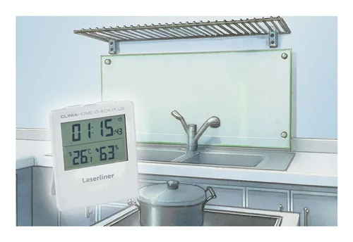 Laserliner Thermo-/Hygrometer ClimaHome Check Plus Digital - Detailfarbe: Weiss - Typ: Thermo-/Hygrometer - Anwendungsbereich: Temperaturmessung - Luftfeuchtigkeitsmessung