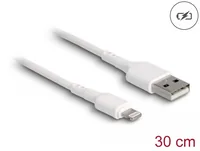 DeLOCK USB Charging Cable for iPhone, iPad, iPod white 30 cm