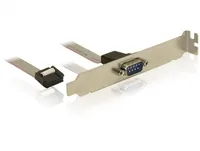 Delock Bracket RS-232 DB9 27 cm - Datenanschluss Seite A: RS-232 DB9 Buchse - Datenanschluss Seite B: RS-232 DB9 Stecker