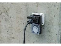 Max Hauri Zeitschaltuhr IP55 24 h Mechanisch - Montage: Zwischenstecker - Kürzeste Schaltzeit: 15 min - Anwendungsbereich: Outdoor - Indoor - Anzahl Schaltpunkte: 24 - Funktionsweise Zeitschaltuhr: Mechanisch - Funktionen: Dauerbetrieb Ein/Aus