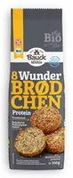 Bauck Mühle Backmischung Wunderbrödchen Protein 350 g - Nährwertangabe pro: 100 g - Energiegehalt (in kj): 1812 KJ - Energiegehalt (in kcal): 435 Kcal - Fett: 24 g - Produkttyp: Brot - Davon gesättigte Fettsäuren: 3.5 g
