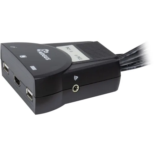 Inter-Tech KVM Switch LS-21HA HDMI, 2 Port, Kunststoff retail