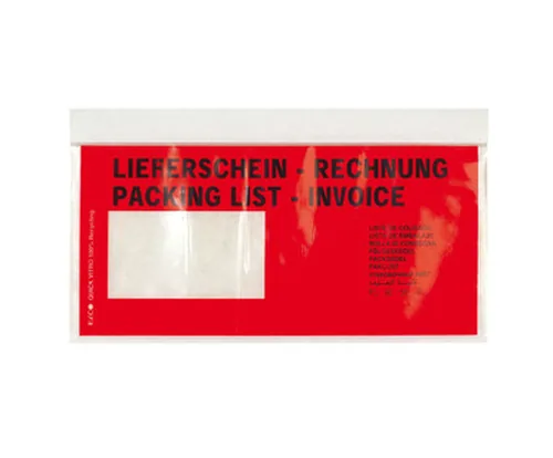 ELCO Lieferschein Quick Vitro C6/5 29034.80 rot, Fenster links 250 Stk.