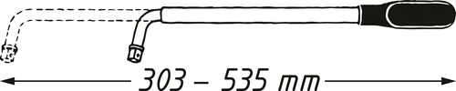 Radmuttern-Schlüssel 772, 1/2"" (chrom, ausziehbar)