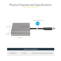 USB 3.0 TO 4 HDMI ADAPTER .