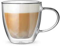 Bialetti Cappuccinotasse Capri 160 ml, 1 Stück, Transparent - Material: Borosilikatglas - Tassen Typ: Cappuccinotasse - Ausstattung: Henkel - Detailfarbe: Transparent - Verpackungseinheit: 1 Stück - Volumen: 160 ml