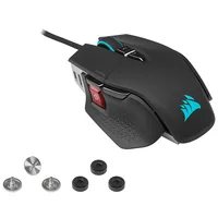 Corsair Gaming-Maus M65 RGB Ultra - Maus Features: Umschaltbare DPI-Auflösung - RGB-Beleuchtung - Daumentaste - Beleuchtung - Herausnehmbare Gewichte - Bedienungsseite: Rechtshänder - Detailfarbe: Lava Schwarz - Schwarz - Gewicht: 97 g - Verbindungsart: V