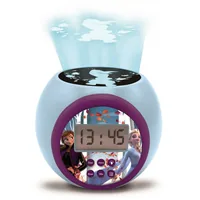 Lexibook Disney Frozen Projektionswecker - Anzeige: Digital - Detailfarbe: Hellblau - Violett - Stromversorgung: Batteriebetrieb