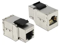 Delock Keystone-Modul RJ-45 - RJ-45, Cat.6A geschirmt - Modultyp: Keystone - Anschluss Front: Buchse RJ-45 - Anschluss Rück: Buchse RJ-45 - Medientyp: Netzwerk - Schirmung: Ja - Verpackungseinheit: 1 Stück