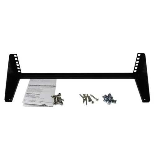 StarTech.com 2U Vertical Wall Mount Patch Panel Bracket - Steel Rack Mount Bracket w/Hardware for 19" Network, Server and Data Equipment - TAA