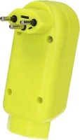 Max Hauri Abzweigstecker ADAPT 2+1x Typ 13 FI-Gelb drehbar BS 2 - Detailfarbe: Gelb - Schalter: Nein - Steckdosenanzahl: 2 - Ausstattung: Steckdose T13 - Kinderschutz: Ja