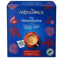 Mövenpick Kaffeekapseln Der Himmlische 50 Stück - Entkoffeiniert: Nein - Produktionsland: Frankreich - Packungsgrösse: 50 Stück - Geschmacksrichtung: Keine - Getränkeart: Café Crème - Milchkaffee - Kaffeeart: Nespresso Kapseln