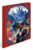 HERMA Zeichenmappe A4 Dragon 1 Stück - Typ: Zeichenmappe - Ausstattung: Einschlagklappen - Gummiband - Inhaltsverzeichnis - Innendruck - Detailfarbe: Blau - Material: Karton