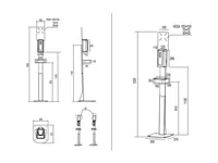 Multibrackets Desinfektionsmittelständer Hygienebox Stand weiss / 9646 - Produktkategorie: Desinfektionsmittelständer - Detailfarbe: Weiss