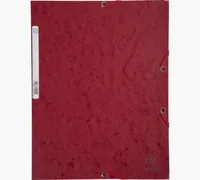 Exacompta Gummibandmappe A4 Bordeaux, 250 Blatt - Typ: Gummibandmappe - Ausstattung: Gummiband - Detailfarbe: Bordeaux - Material: Karton