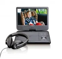 Lenco Portabler DVD Player DVP-1010BK - Bildschirmdiagonale: 10  - Kapazität Wattstunden: 8.88 Wh - Anzahl Bildschirme: 1