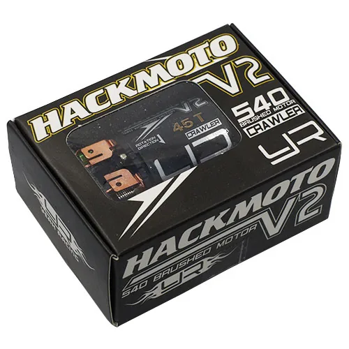 Yeah Racing Brushed Motor Hackmoto V2 540 45T - Motorart: Brushed - Wellendurchmesser: 3.1 mm - Motorensteuerung: Sensorless - Leerlaufdrehzahl pro Volt: 1200 kV - Aussendurchmesser: 35.5 mm - Länge: 50 mm