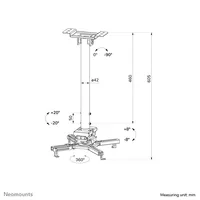 Neomounts BDH Höhe 90,5cm schwarz Max.35kg