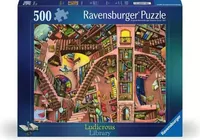 Ravensburger Puzzle Ludicrous Libray 500 Teile - Motiv: Film / Comic - Altersempfehlung ab: 12 Jahren - Tiefe: 3.7 cm - Breite: 29.5 cm - Effekte: Keine - Nachhaltigkeit: FSC®