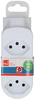 Max Hauri Abzweigstecker ADAPT 3+1x Typ 13, drehbar Green+Fair 3 - Detailfarbe: Weiss - Schalter: Nein - Steckdosenanzahl: 3 - Ausstattung: drehbar 270° - Steckdose T13 - Kinderschutz: Nein