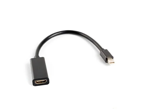 Lanberg AD-0005-BK video cable adapter 0.2 m Mini DisplayPort HDMI Type A (Standard) Black