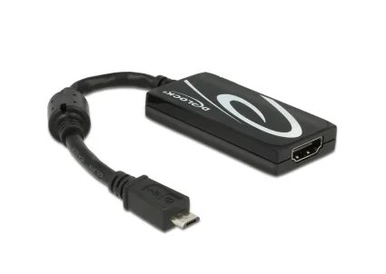 Delock MHL 3.0 Adapter > High Speed HDMI mit 4K Ultra-HD Auflösung und RCP Premium