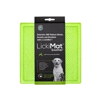 LickiMat Futtermatte Soother 20 x 20 cm, Grün - Material: TPR - Tierart: Katze - Hund - Produkttyp: Futternapf