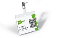 DURABLE Namensschild m Clip transp Kunststoff 90x60mm 25 St