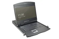Digitus DS-72211-2GE console a rack 48,3 cm (19") 1366 x 768 Pixel Nero 1U