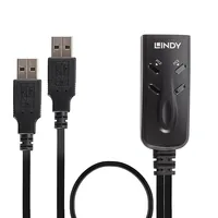 LINDY KVM Tastatur Maus Switch USB für 2 Rechner