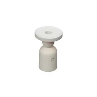 Konstsmide Nantes USB-Kerzenhalter - Weiss - Höhe: 12.5 cm - Detailfarbe: Weiss - Detailmaterial: Aluminium - Grundmaterial: Kunststoff