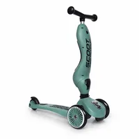 Scoot and Ride Scooter Highwaykick 1 Forest - Altersempfehlung ab: 1 Jahr - Ausstattung: Höhenverstellbarer Sitz - Fussbremse - Reifentyp:  Kunststoffreifen - Eigenschaften: Keine Eigenschaft - Zertifikate: Keine Zertifizierung - Belastbarkeit: 50 kg