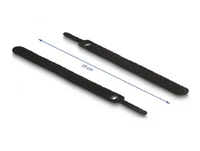 Delock Klettkabelbinder Schwarz 150 mm x 12 mm, 10 Stück - Breite: 12 mm - Länge: 150 mm - Produkttyp: Klettkabelbinder - Ausstattung Kabelmanagement: Wiederverwendbar - Haftend - Verpackungseinheit: 10 Stück - Material: Kunststoff