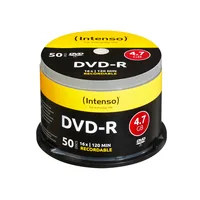 1x50 Intenso DVD-R 4,7GB 16x Speed, Cakebox