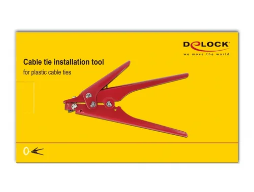 Delock Kabelbinderzange für Kunststoffkabelbinder - Typ: Kabelbinderzange - Länge: 180 mm