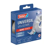 tesa Klebeband Universal Nano Tape 1 Rolle - 3 m x 30 mm - Detailfarbe: Transparent - Art: Klebeband