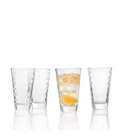 LEONARDO Trinkglas Optic 300 ml, 6 Stück, Transparent - Glas Typ: Trinkglas - Material: Kalk-Natron-Glas - Detailfarbe: Transparent - Höhe: 13 cm - Volumen: 300 ml