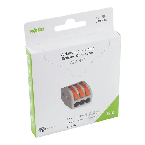 Wago 222-413/995-005 terminal block Grey